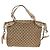 Borsa Tote GG Canvas Gucci 2way Beige Argento 232949 Auth ep12524 - vista 3