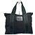 Vintage Issey Miyake Polyester / Leder Tote Bag Schwarz/Grün