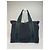Vintage Issey Miyake Polyester / Leder Tote Bag Schwarz/Grün - Ansicht 2