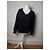 Vintage Balenciaga V-Ausschnitt Pullover Schwarz L - Ansicht 11