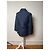 Vintage Courreges Floral Emblossed Canvas Coat Navy M Navy blue - view 3