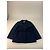 Vintage Courreges Floral Emblossed Canvas Coat Navy M Navy blue - view 4