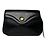 Schwarze Lederhandtasche mit Vintage Givenchy Kettenlogo