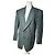 Vintage Givenchy Wollblazer für Herren M Grün Grau