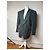 Vintage Givenchy Wollblazer für Herren M Grün Grau - Ansicht 2