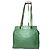 Courreges Vintage Courrèges Leder Mobogram Handtasche grün