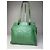 Courreges Vintage Courrèges Leder Mobogram Handtasche grün - Ansicht 10
