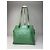 Courreges Vintage Courrèges Leder Mobogram Handtasche grün - Ansicht 2