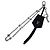 Louis Vuitton Midnight Pearl Stackable Bag Charm Black Silvery
