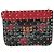 Borsa Valentino Rockstud Spike in pelle nera e rossa Multicolore