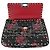 Borsa Valentino Rockstud Spike in pelle nera e rossa Multicolore - vista 12