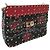 Borsa Valentino Rockstud Spike in pelle nera e rossa Multicolore - vista 2