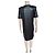 Chanel gerade schwarze Kleid, glänzende Optik - Ansicht 4