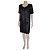 Chanel gerade schwarze Kleid, glänzende Optik - Ansicht 6