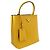 Borsa Prada in pelle Saffiano gialla Giallo - vista 2