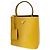 Borsa Prada in pelle Saffiano gialla Giallo - vista 6