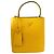 Borsa Prada in pelle Saffiano gialla Giallo - vista 7