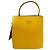 Borsa Prada in pelle Saffiano gialla Giallo - vista 8