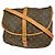 Borsa Saumur Louis Vuitton in tela Monogram 35 Marrone - vista 2