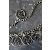 Collana Chanel in metallo argentato con lettere CHANEL Argento - vista 7