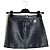 Falda Courrèges Reedición FR36 Vinilo Negro Ícono Mini Falda UK8 US6 Courreges