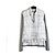 Hermès Twillaine Set FR40 Margiela Graues Seiden-Kaschmir-Ensemble UK12 US10