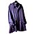 Autre Marque Giacca lunga con cappuccio in gabardine di lana blu navy L