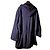 Autre Marque Giacca lunga con cappuccio in gabardine di lana blu navy L - vista 2
