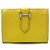 Tarjetero Bearn de Hermès en cuero de cabra amarillo