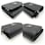 Prada Tri-fold Leather Triangle Compact Wallet Black - view 3