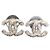 Chanel Orecchini in cristallo classico attorcigliato SHW CC F14V Argento