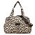 MARC JACOBS Borsa Leopardo The Small Weekender nuova con etichetta Multicolore