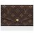 Louis Vuitton Portafoglio Lungo Sarah Marrone - vista 2