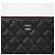Chanel Clutch Clássica Grande em Couro Caviar Preto - vista 3