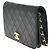 Wallet On Chain Portafoglio Chanel con catena in pelle trapuntata Nero - vista 3