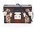 Borsa a Spalla Petite Malle Louis Vuitton Marrone Nero Multicolore Monogramma