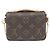 Bolsa de Ombro Micro Metis Monograma Louis Vuitton Marrom - vista 2