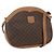 Céline Borsa a Spalla in Tela Macadam CELINE PVC Marrone Oro Auth ka1327 D'oro