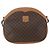 Céline Borsa a Spalla in Tela Macadam CELINE PVC Marrone Oro Auth ka1327 D'oro - vista 2