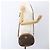 Céline Borsa a Spalla in Tela Macadam CELINE PVC Marrone Oro Auth ka1327 D'oro - vista 23