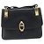 Borsa a Spalla CÉLINE Carrozza in Pelle Nera e Oro Auth 158123 Nero D'oro - vista 2