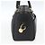 Borsa a mano GUCCI in pelle nera e oro 000 58 0265 Auth ep12255 Nero D'oro - vista 4
