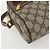 Gucci Borsa GG Supreme Web Sherry Line in PVC beige e oro 56 02 087 Auth am10340 D'oro - vista 11