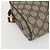 Gucci Borsa GG Supreme Web Sherry Line in PVC beige e oro 56 02 087 Auth am10340 D'oro - vista 13