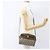 Gucci Borsa GG Supreme Web Sherry Line in PVC beige e oro 56 02 087 Auth am10340 D'oro - vista 21