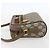 Gucci Borsa GG Supreme Web Sherry Line in PVC beige e oro 56 02 087 Auth am10340 D'oro - vista 4