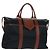 Bolsa Boston em nylon e couro Saint Laurent azul marinho dourado Auth bs31763