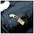 Bolsa Boston em nylon e couro Saint Laurent azul marinho dourado Auth bs31763 - vista 22
