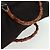Borsa a mano in nylon marrone e argento Gucci Bamboo 002 3754 0412 Auth bs32055 - vista 6