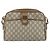 Bolsa de Ombro GUCCI GG Plus Supreme Web Sherry Line PVC Bege Ouro Auth 159949 Dourado - vista 2